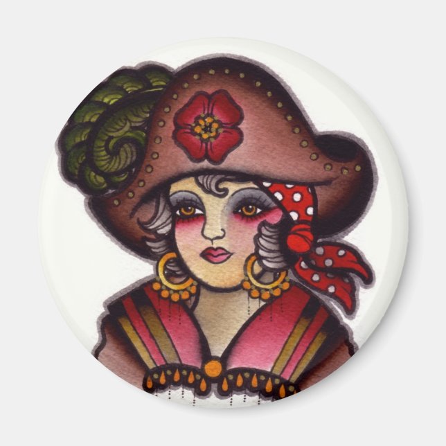 pirat flicka magnet (Framsidan)