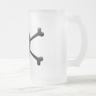 pirat för 8 boll frostat ölglas