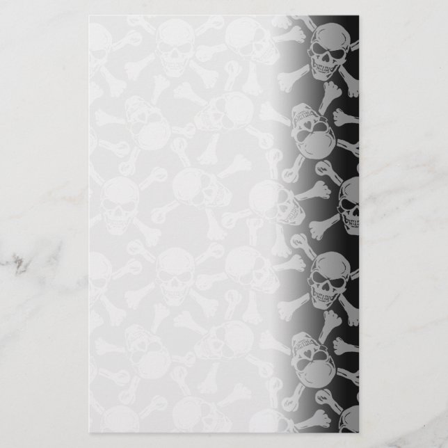 Pirat för döskallarCrossbonesGoth sten Brevpapper (Framsida)
