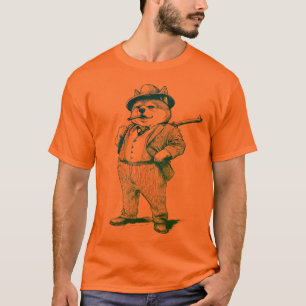 Pirat Fox-teckning - handritade Pirat-djur T Shirt