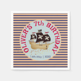 Pirat Frakt Barns födelsedag Party Pappersservett