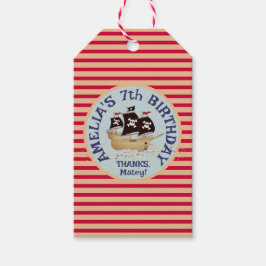 Pirat Frakt Barns födelsedag Party Presentetikett