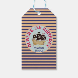 Pirat Frakt Barns födelsedag Party Presentetikett