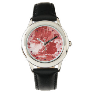 PIRAT FRAKT BATTLE Antique Red White Nautical Armbandsur