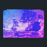 PIRAT FRAKT BATTLE,Rosa Blue Sunset iPad Mini Skydd<br><div class="desc">Sjöfartsstriden i fantastisk pirat utvecklades från vintage.</div>