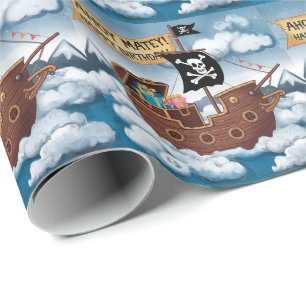 Pirat Frakt Birthday Card - Ahoy Matey! Presentpapper