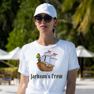 Pirat Frakt Birthday Namn & Age Women's's T Shirt