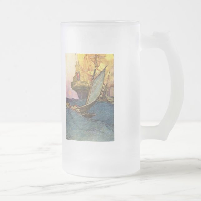 Pirat Frakt Frostat Ölglas (Höger)