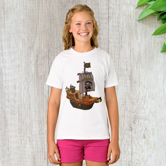 Pirat Frakt Girls T-Shirt (Skapare uppladdad)