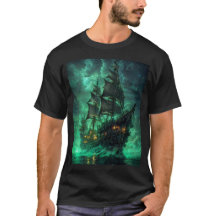 pirat frakt i mörkens t-shirt