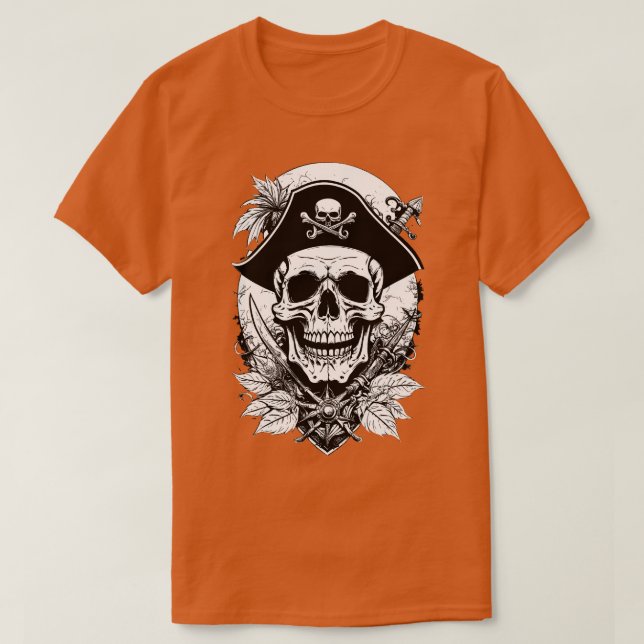 Pirat Frakt kapten T Shirt (Design framsida)