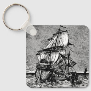 Pirat Frakt och Galleon Nyckelring