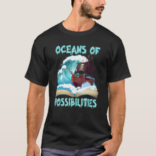 Pirat Frakt OMRÅDEN AV MÖJLIGHETER Bok SommarrRE T Shirt