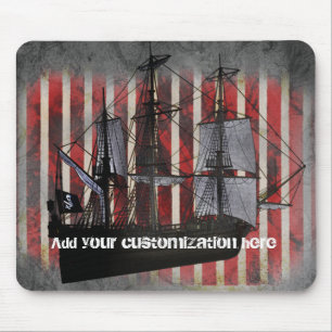 Pirat Frakt Pirater Grunge Coola Mouse Pad Mousepa Musmatta