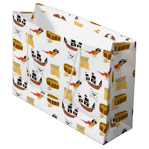 Pirat Frakt Treasure Chest Theme Mönster