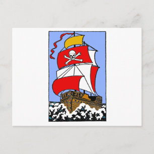 Pirat Frakt Vykort