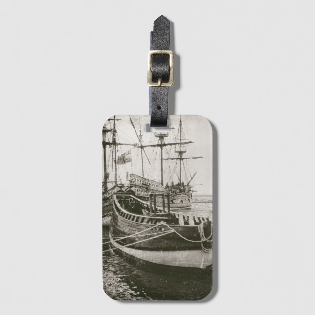 Pirat Fraktas Nautical Sailing Vessels Tall Frakt Bagagebricka (Framsida vertikal)