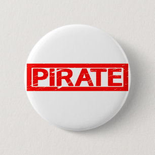 Pirat Frimärke Knapp