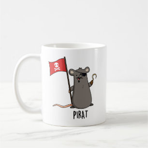 Pirat Funny Pirat Råtta Pun Kaffemugg
