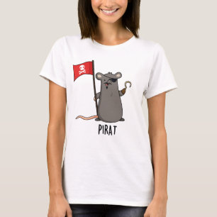 Pirat Funny Pirat Råtta Pun T Shirt