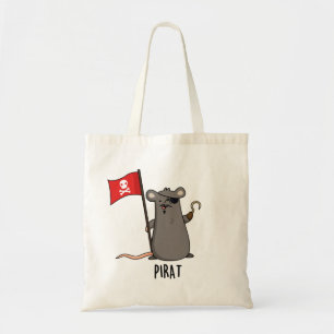 Pirat Funny Pirat Råtta Pun Tygkasse