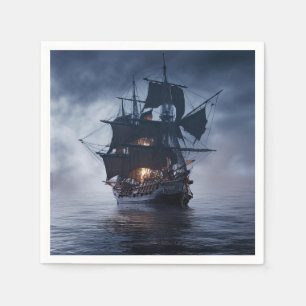 Pirat Galleon på en knarkkväll Pappersservett
