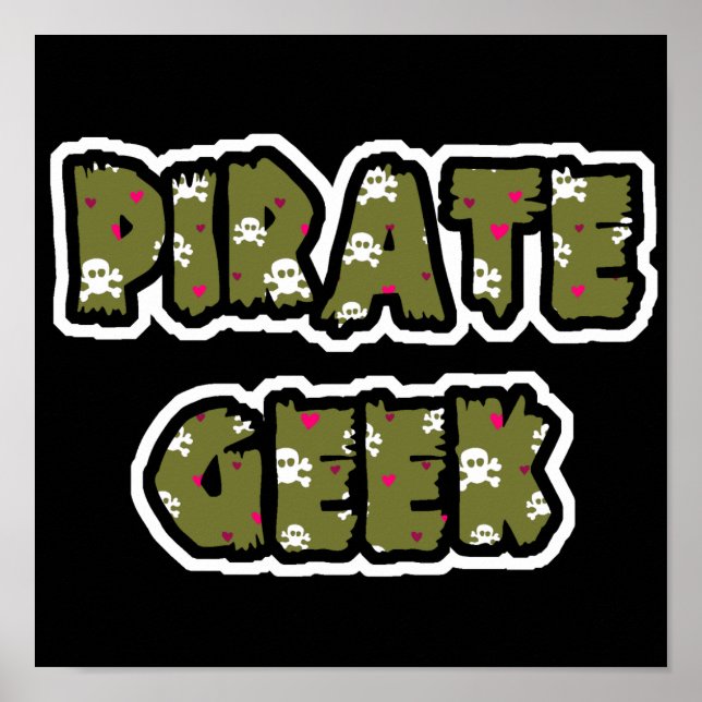 Pirat Geek Poster (Framsidan)