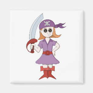 Pirat Girl Magnet