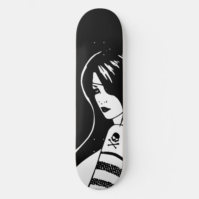 Pirat Girl Skateboard Deck (Framsida)