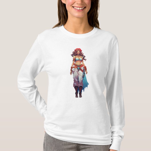 Pirat Girl T Shirt (Framsida)