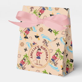 Pirat Girl Treasure Karta Roligt Födelsedagsfest  Presentaskar