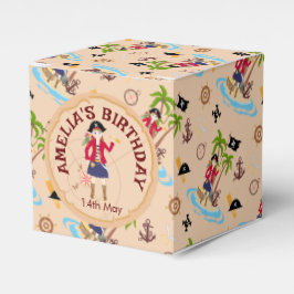 Pirat Girl Treasure Karta Roligt Födelsedagsfest  Presentaskar