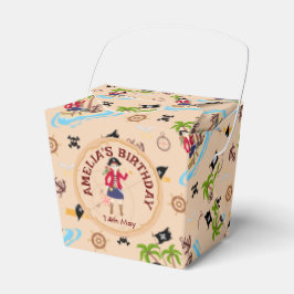 Pirat Girl Treasure Karta Roligt Födelsedagsfest  Presentaskar