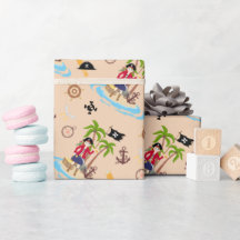 Pirat Girl Treasure Karta Roligt Födelsedagsfest