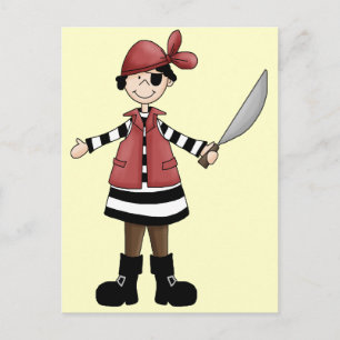 Pirat Girl Vykort