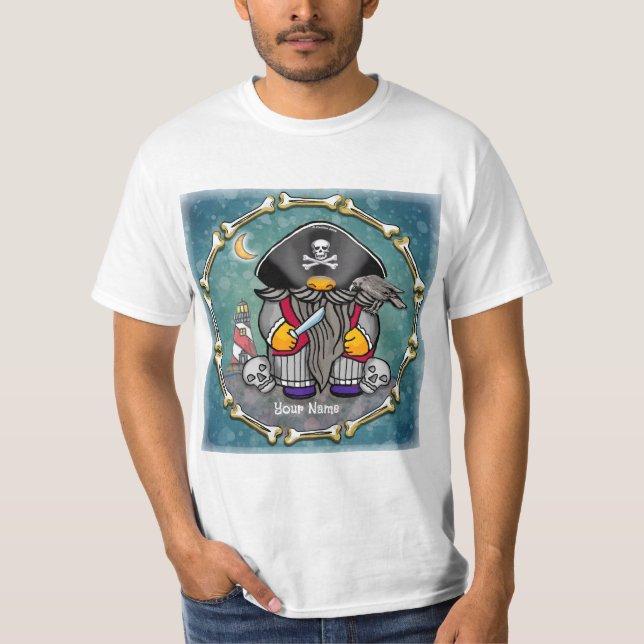 Pirat gnome t shirt (Framsida)