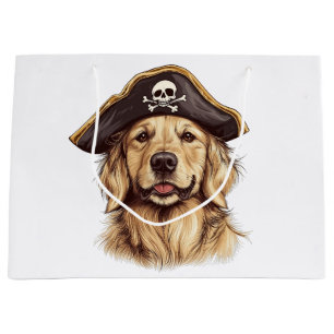 Pirat Golden Retriever Hund Skull