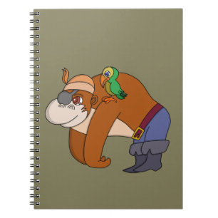 Pirat Gorilla Anteckningsbok