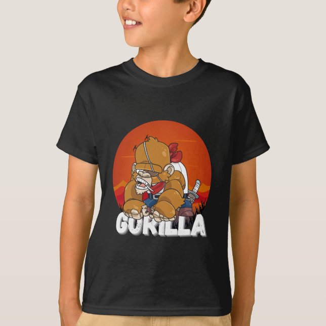 Pirat Gorilla T Shirt (Framsida)