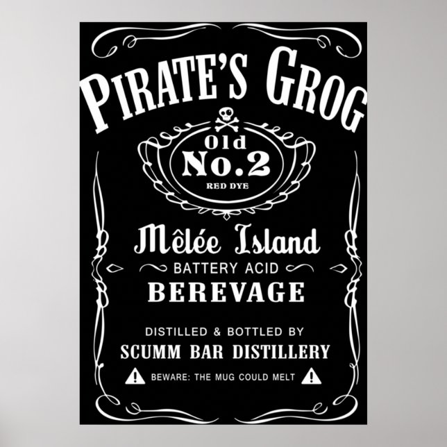 Pirat Grog Poster (Framsidan)