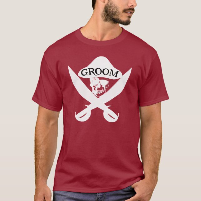 Pirat Groom Shirt Tee (Framsida)