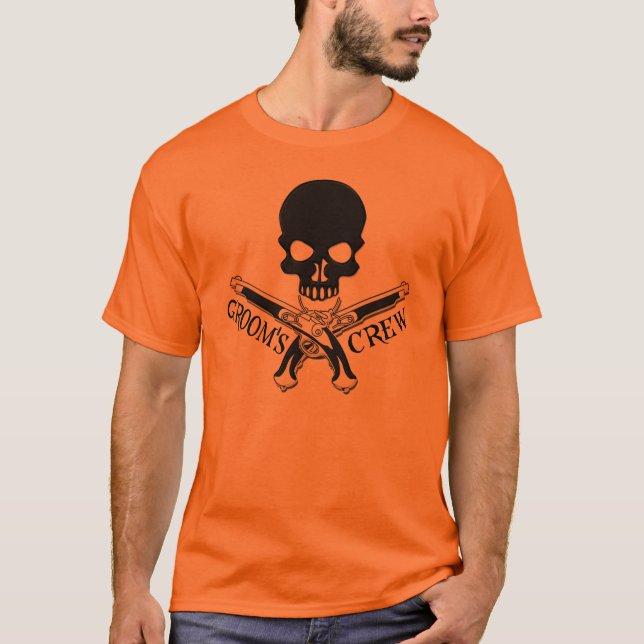 Pirat Grooms besättning T-Shirt (Framsida)
