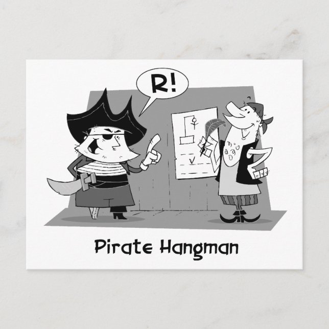 Pirat Hangman-vykort Vykort (Framsida)