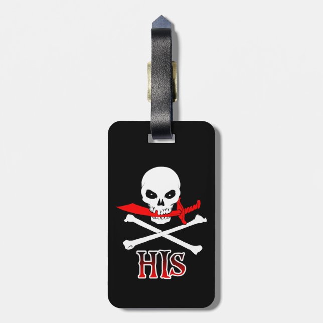 Pirat Hans Bagagebricka (Baksidan Lodrät)