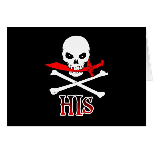 Pirat Hans Hälsningskort (Framsidan Horizontal)