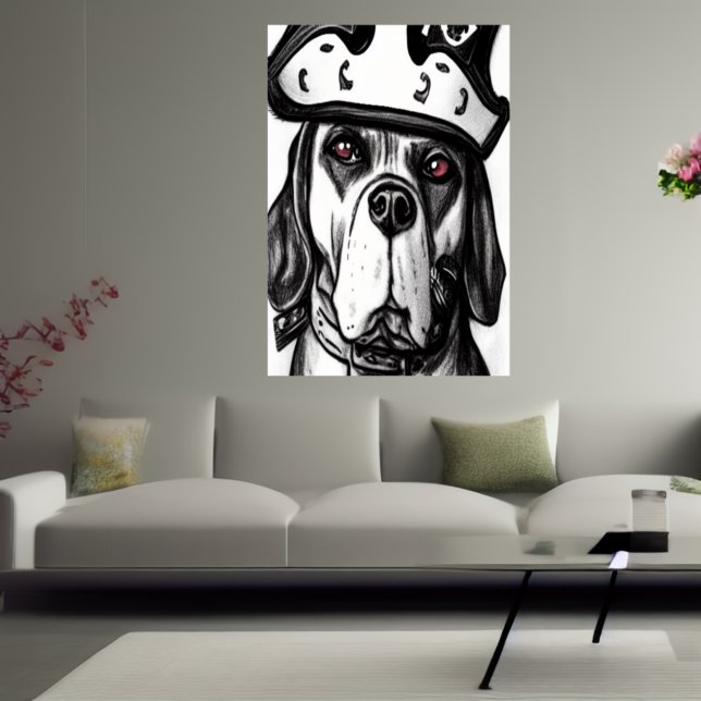 Pirat Hund | AI Art Poster (Skapare uppladdad)