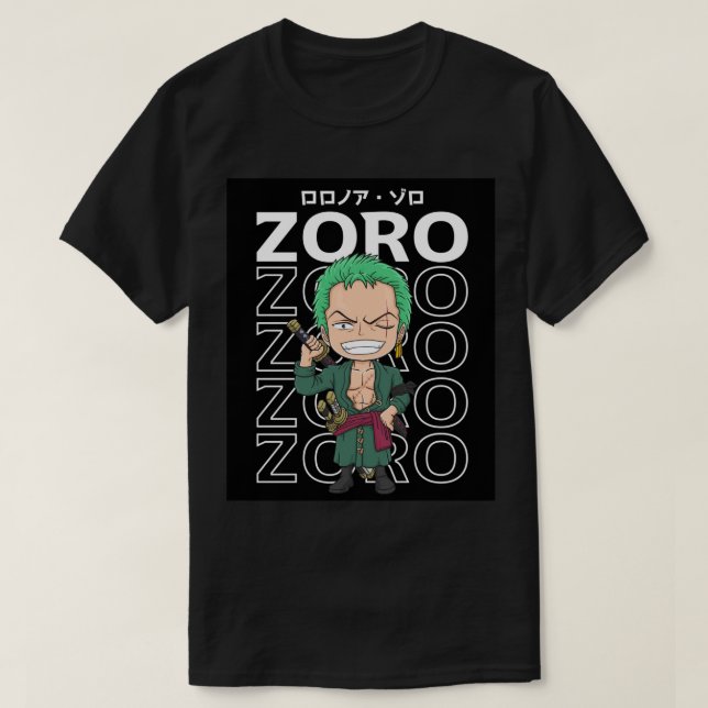 Pirat Hunter Zoro T Shirt (Design framsida)