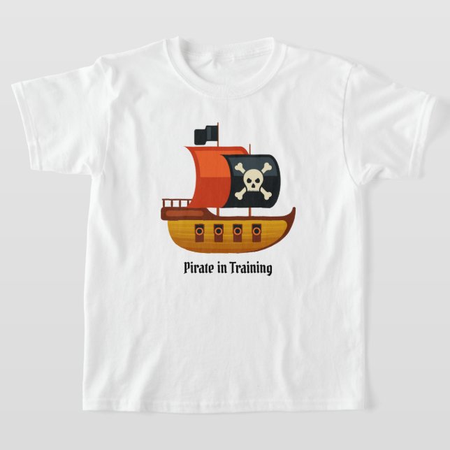 Pirat i utbildning T-shirt (Laydown)