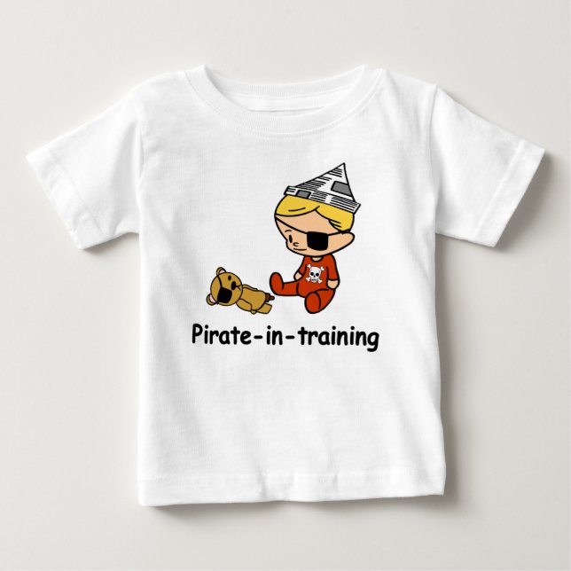 Pirat i utbildningsbebist-skjorta t-shirt (Framsida)