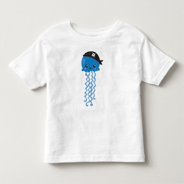 Pirat-jellyfish, Cute Jellyfish, Little Jellyfish T Shirt (Framsida)